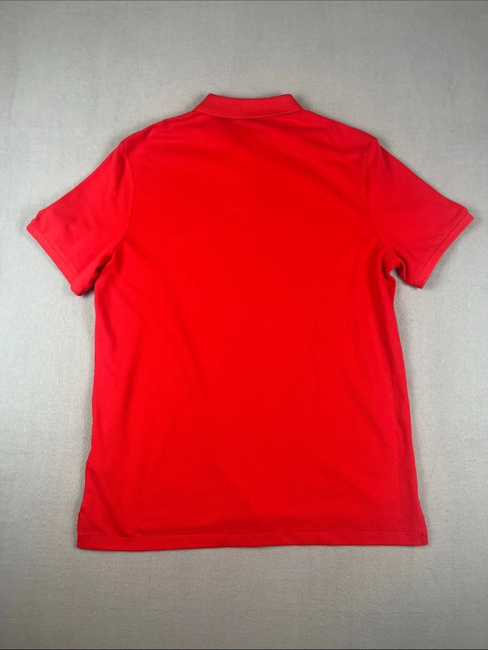 Ralph Lauren Red Short-Sleeve Polo with Blue Pony classic Fit Size: Large